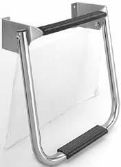 18017 18018 2 Step - 15" fold down 3 Step - 25" fold down 23054THF 23056THF $113.99 139.99 Stainless Steel Compact Two Step Transom Ladder Ideal for use on boats with small transoms.