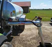 60 l 2 The suction arm can, without the need to detach from tractor, automatically be placed into nearly all