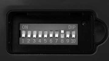 If you decide to use an E-flite LP5DSM or HP6DSM transmitter, please position your channel reversal dip switches as follows: Important Channel 5 Information Channel 5 affects rate settings of the