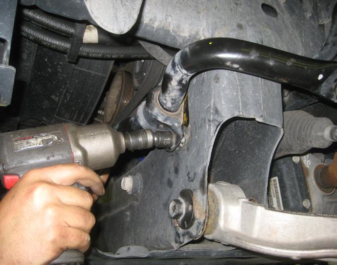 34. Install Sway bar endlinks back into the lower control arm and