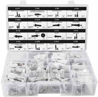 TPMS Replacement Valves & Assortments DY-TPMS-16VSR Valve Stem Assortment For the replacement of corroded or broken OE TPMS valve stems.
