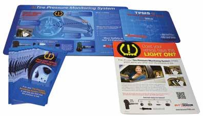 DVT-TRI Tri-Fold Customer Pamphlet The brochure is designed to allow your customer to learn more about TPMS while they are waiting for service, or as a take along they can read at their leisure.