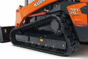 Strong Traction Force Kubota's original track lug design gives you more grip and a stronger traction force of 9678 lbs.