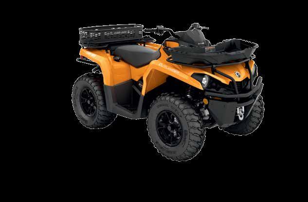 OUTLANDER 50 / 570 OUTLANDER 50 / 570 ACCESSORIES We designed an ATV that, above all, can be outfitted to suit your needs. Do you use your trunk box for hunting or to keep gear dry while mudding?