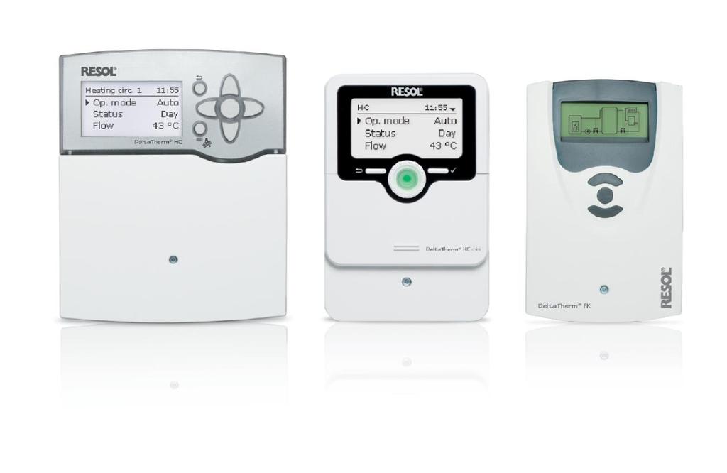 Heating controllers Space and DHW heating From small water heating stoves up to large