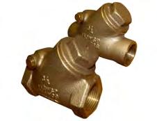 150# Y-PATTERN BRONZE SWING CHECK VALVE 300 WOG 150 PSI SATURATED STEAM RATED
