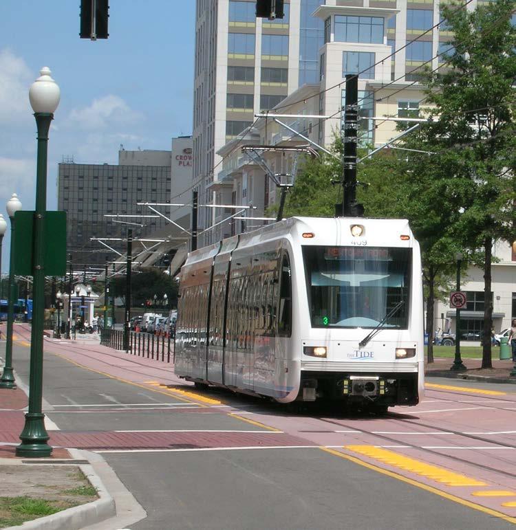 Light Rail Transit (LRT) A fixed guideway electric rail system that provides high capacity, higher