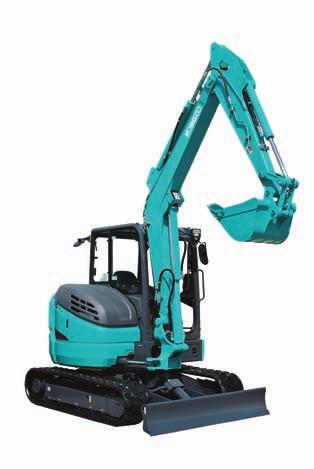 4,900kg Includes Kobelco s exclusive indr cooling system which reduces heat, noise and dust penetration.