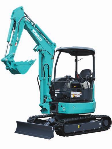 SK28SR-6 CAB AND CANOPY Cab Operating Weight 2,950kg Canopy Operating Weight 2,790kg Includes Kobelco s exclusive indr cooling system which reduces heat, noise and dust penetration.