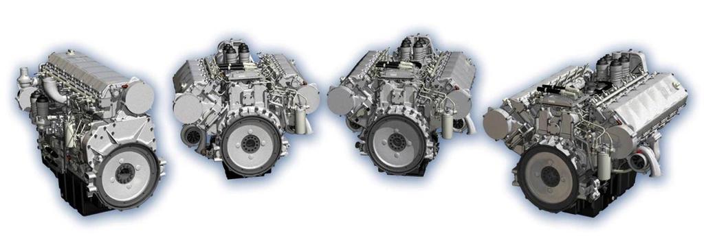 MTU ENGINE ADVANTAGES Modular architecture of the engine Robust design for a long lifetime High stiffness, low power train bending Best in class NVH behavior (noise, vibrations, harshness)