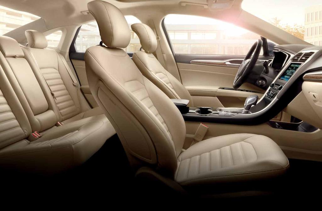 Gratifying. Enjoy its finely crafted comforts. Relax in supportive, leather-trimmed, 0-way power, heated front seats with driver s side memory.