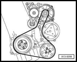 Engine, disassembly and assembly (Page 13-10) Belt