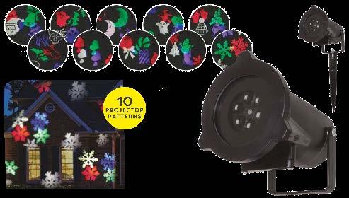 10cm spacing Can be used underwater Sealed battery packs Festive LED Projector