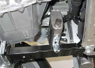 Perforated bracket M6x0 bolt, spring lockwasher silencer