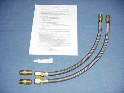 Engine Compartment: www.breezeautomotive.com 70080 Remote Oil Filter Hose Kit, Braided Stainless $83.
