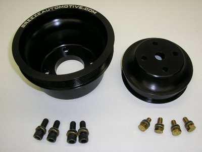 10 70640 Serpentine Pulley Kit, Crank and Water Pump for Small Block Ford, for use with Hi-Po Damper. Made in USA. $229.