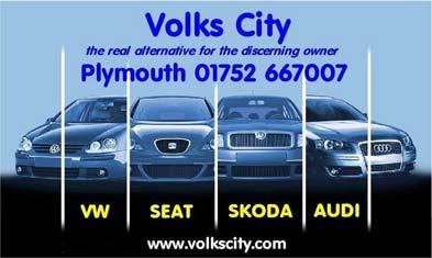 VOLKS CITY BEECH AVENUE CATTEDOWN PLYMOUTH PL4 0QQ Telephone: 01752 667007 Fax: 01752 663399 Email: mail@volkscity.