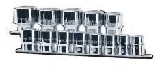 3/4" Drive Socket Sets Highly-polished chrome for appearance and durability Made from high-grade