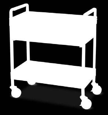 (Black) CASE Roll Cart, 4-Drawer