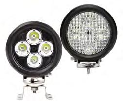 W0405510: 40 Watts, 5 Round White Ultra High Intensity LED Heavy-Duty Worklight with Black Painted Aluminum Alloy