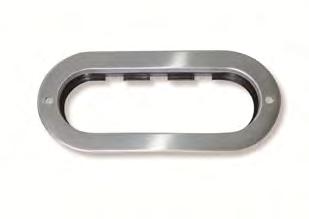 Steel Snap-in Ring 6" Oval Heavy-Duty PVC Grommet