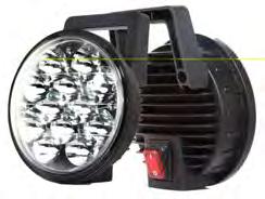 flood Beam 50m L X 20m W : W0905520: 45 Watts, White High Intensity LED Heavy-Duty Worklight with Black Painted Aluminum