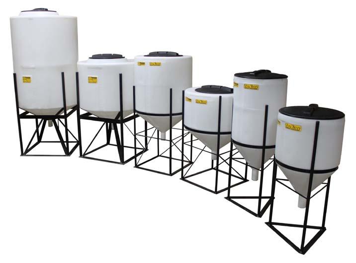 Tru-Kleen Stand-Alone Chemical Inductor Tanks 12 Tru-Kleen Inductor Tanks 200 Gallon 100 Gallon 65 Gallon 40 Gallon 16 Vented Lid Stand is Drilled and