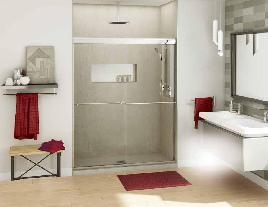 Kameleon Semi-Frameless Tub and Shower Doors
