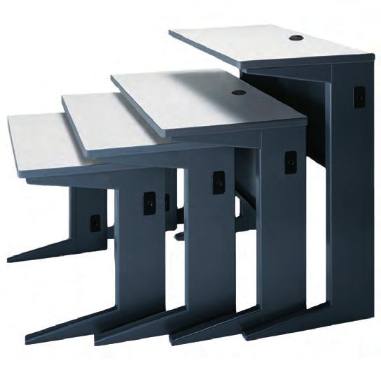 VISTA Training Tables Tables Standard height is 29 H. Also available in 26 H, 32 H and 42 H by special request.