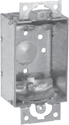Steel Switch Boxes 1" DEEP - NON-GANGABLE - 6.