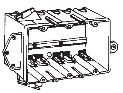 0 3 3 /4" 4" 3" 25 39 *Face Bracket on PVC Boxes are offset 1