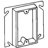PVC Switch Boxes 4" SQUARE WITH INTEGRAL CLAMPS 20.