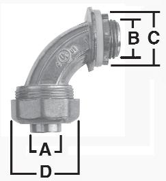 Features: Furnished with lock nut and sealing ring Liquidtight/Raintight/Oiltight Suitable for wet locations Standard Materials: Zinc Die Cast Standard Finishes: Natural Straight Connectors