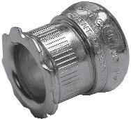 Thin Wall Conduit Fittings (For EMT Conduit) Compression Type Fittings - Space Saver SPACE-SAVER EMT COMPRESSION CONNECTORS - STEEL UL File No.