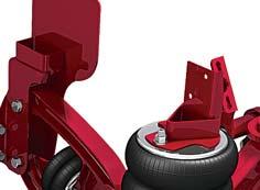 5-inch frame width Design allows for adjustment with no disassembly Adjustable Ride Height Suspension travel combined with adjustable spacers allows for a ride height range of