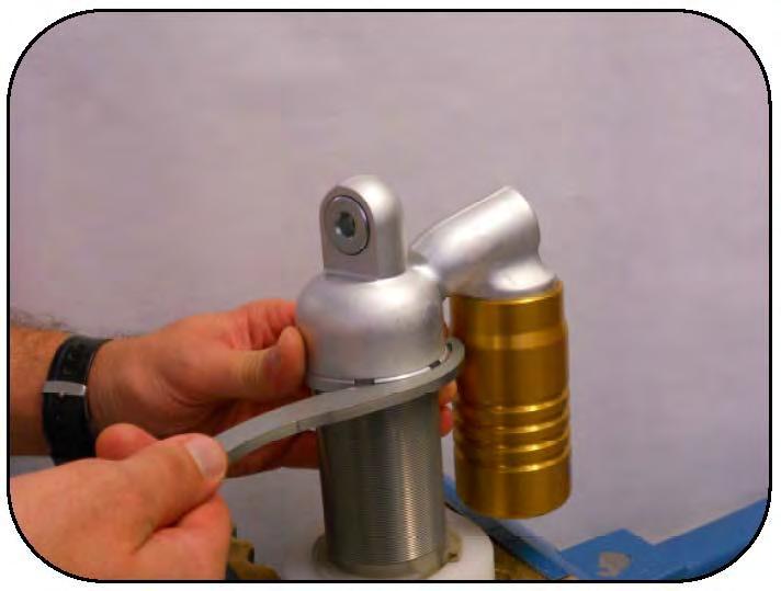 Tighten the lock ring on the base using your