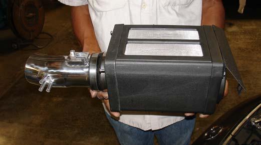 Figure 35 The assembled air intake and power