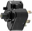 6BB 00 540-00 Flasher switch Accessories: J bulb, 8GP 002 066-2 0 2V 3 Rotary switch. With three 6.3 mm blade terminal contacts. 3 switch positions: middle = off, left and right, Max. load at 25.