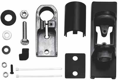 Bus mirrors Accessories Base plates Base plate for mounting bus mirror on body, black, 7-pole.