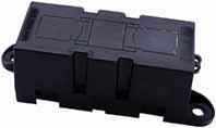 8JD 743 35-00 MEGA-fuse holder Flexible cover enables access for lead from all directions. Max. load: 500A at 32V.