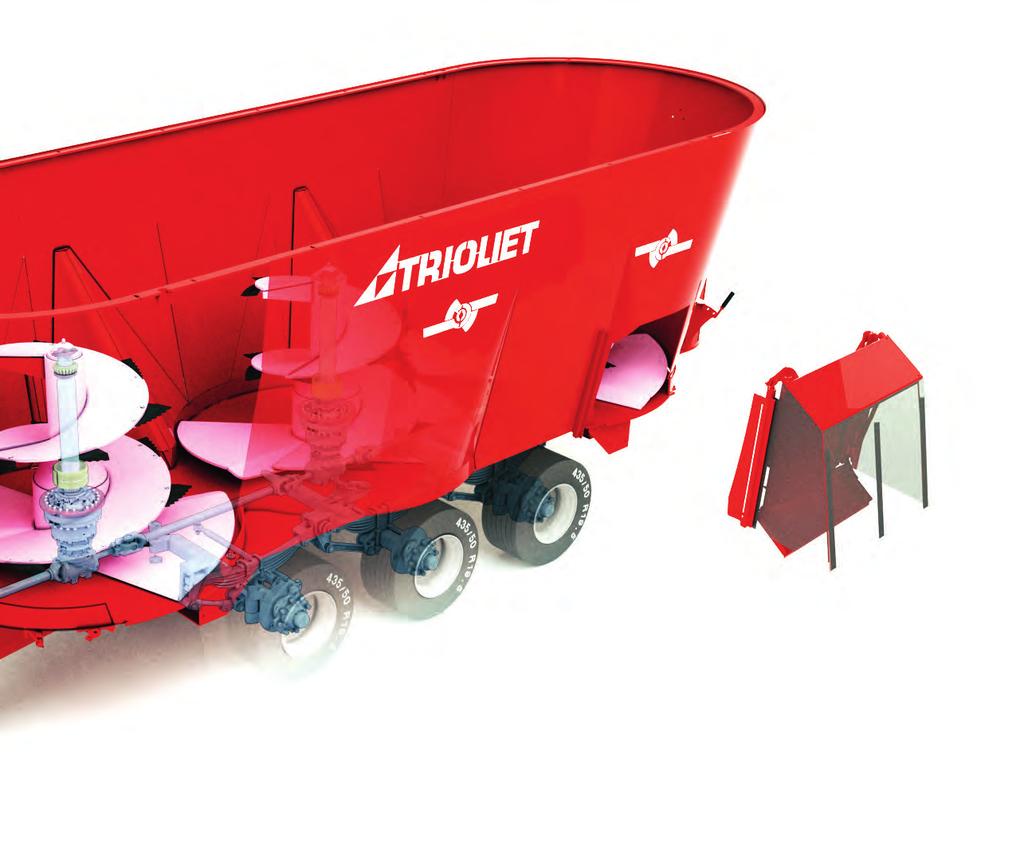 12 MIXER FEEDERWAGONS 11 5 6 4 8 7 9 7 Less resistance, less fuel The patented shape of the auger knives ensures perfect cutting performance and reduced resistance. This equates to a saving on fuel.