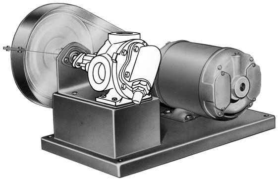 Page 310.7 V-BELT DRIVE UNITS ( V DRIVE) C THROUGH HL SIZES SERIES 32 and 432 s with V Drive H and HL size pumps. SERIES 32 and 432 s with V Drive G size pump.