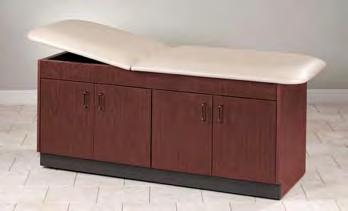 STYLE LINE CABINET MODELS 9105-30 Cabinet Style Laminate Treatment Table 9105-30 72 31 30 9044 9070 Features 3 drawers, adjustable backrest and 1 storage compartment with 1 adjustable shelf