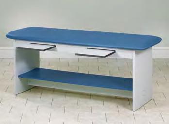 STYLE LINE SPECIALTY TABLES 9102-30 Straight Line Laminate Treatment Table 9102-30 72 31 30 Features 14 wide double pull-out shelves (accessed from one side