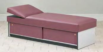 Base Couch (shown) 3770-16 3790-16 72" 20" 27" Easy-clean all laminate construction Adjustable pillow wedge headrest Built-in paper dispenser 2 firm foam padding Solid Base Couch 3790-10 72" 20" 27"