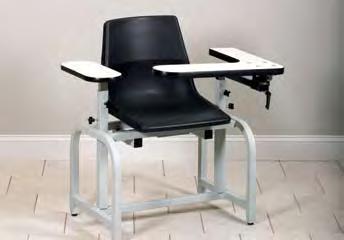 load capacity under normal use 6000X-F Extra-Wide Blood Drawing Chair with Flip-Arms Seat Seat Height 6000X-F 35" x 18 20" W width Depth Overall 48" 28" Height Adjustment Arms 29 34" Accommodates