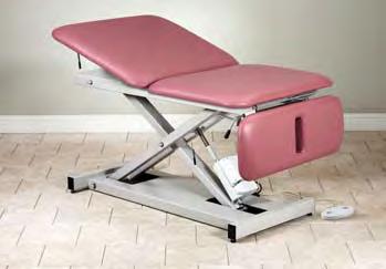 plywood top for extra support Hands-free foot control Optional locking casters (see other options, page 56) 550 lbs.