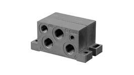 Directional valves Pneumatically operated, according to standard 9 End plate left, End plate right standard: ISO 15407-1 Frame size: 18 mm Can be assembled into blocks 00112338_a -15 C / +70 C
