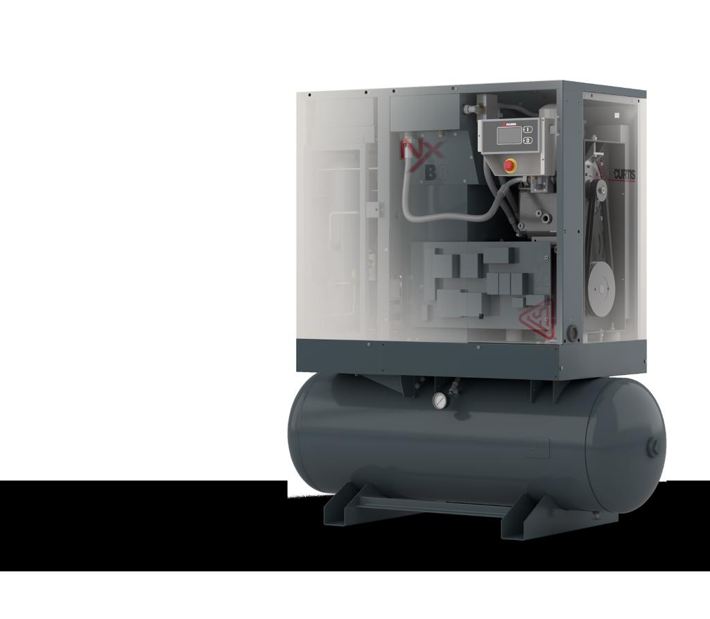 NX SERIES AIR COMPRESSORS HIGH-PERFORMANCE LEGENDARY RELIABILITY QUIET, EFFICIENT AND EFFECTIVE Stable air pressure, steady airflow and quieter, continuous-duty operation are just a