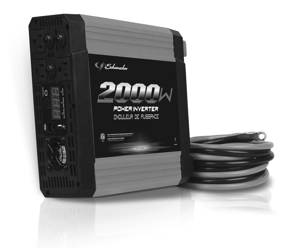 OWNERS MANUAL Model: PIF-2000 Power Inverter Converts 12V DC Battery Power to AC Household Power PLEASE SAVE THIS OWNERS MANUAL AND READ BEFORE